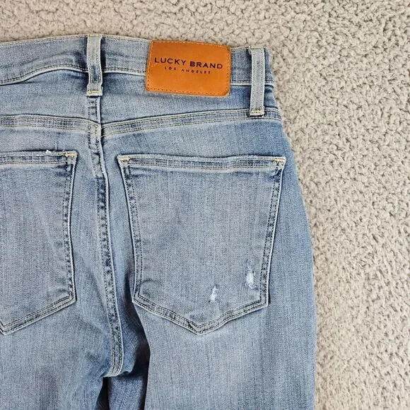 Lucky Brand Jeans Womens 26x29‎ Blue Bridgette High Rise Skinny Denim Light Wash - Picture 13 of 16